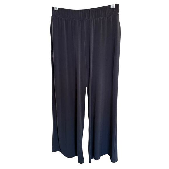 Brigitte Brianna Pants Women's Black Wide Leg Large Sexy Modest Pockets Stretch - Picture 1 of 10